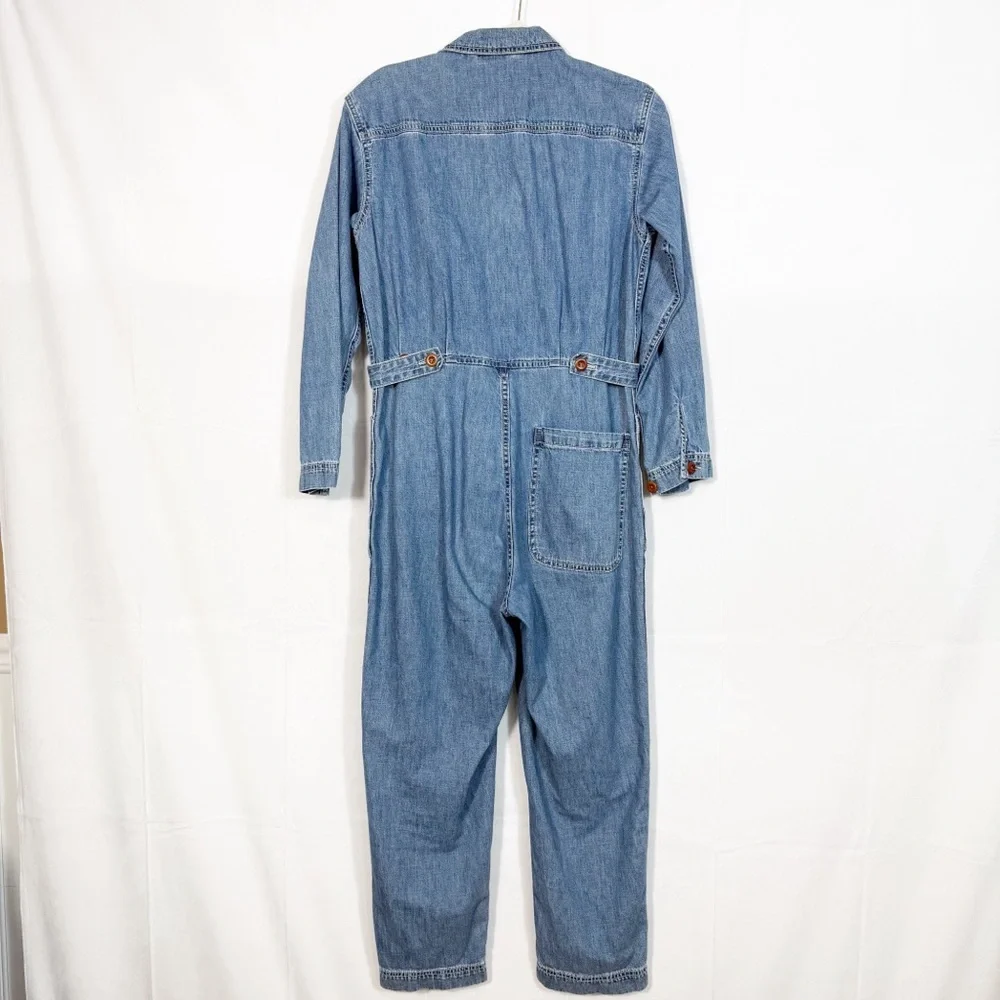 Alex Mill Standard Denim Jumpsuit Boiler Suit Coveralls Blue Utility Cotton - Picture 4 of 16